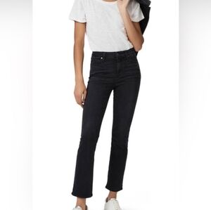 Paige Cindy High Rise Straight Ankle Black Willow Size 26